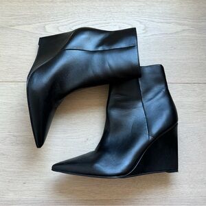 Marc Fisher Wendel Black Wedge Bootie